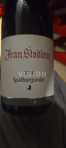 Vinos Rouge sec J Jean Stodden 2018 Alemania Ahr