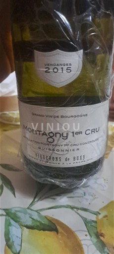 Burgundija Ni doloceno Premier Cru Vignerons de Buxy Les Bonnieres 2015