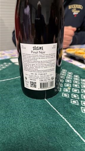 Thung lũng sông Loire Không được chỉ định Séïsme Pinot Noir Không niên vụ