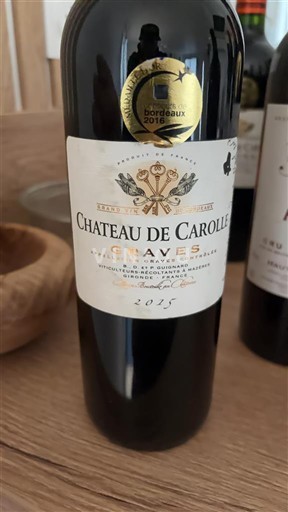 Bordeaux Graves Château Carolle 2015