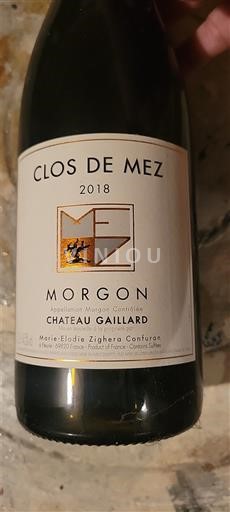 Beaujolais Morgon Clos de Mez Château Gaillard 2018