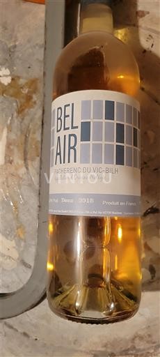 Sydväst Pacherenc-du-vic-bilh Château Bel Air 2018