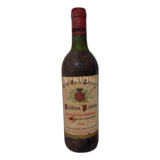 Bordeaux Premières Côtes de Bordeaux Château Menau 1988