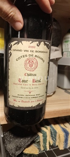 Bordeaux Côtes-de-bourg Château Tour Birol 2002