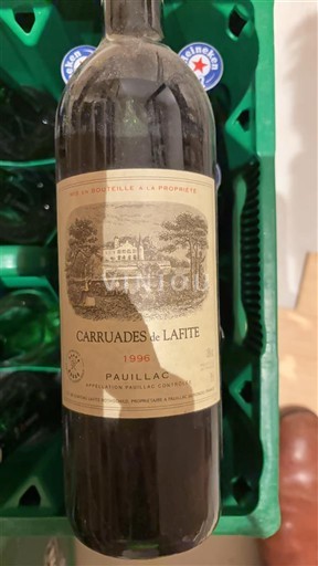 Wines Rouge sec Carruades de Lafite Château Lafite Rothschild 1996 France Bordeaux Pauillac AOC