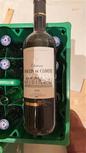 Bordeaux Không được chỉ định Château Moulin de Clotte 2010