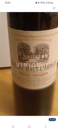 Bordeaux Pessac-Léognan Château Haut-L'Artigue 2008