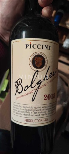 Toscana Bolgheri Piccini 2018