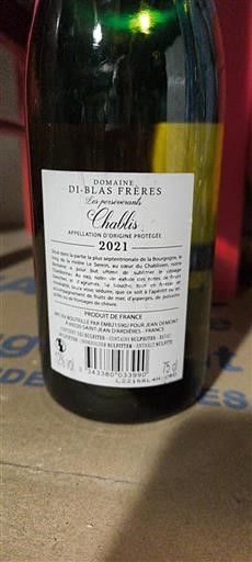 Borgoña Chablis Domaine Di-Blas Frères Les Prémices 2021