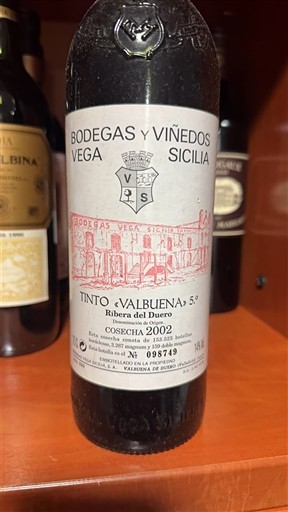Castiglia e León Ribera del Duero Vega Sicilia Valbuena 5° 2002