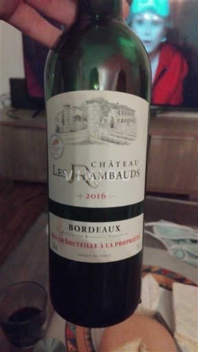 Bordeaux Château Les Rambauds 2016