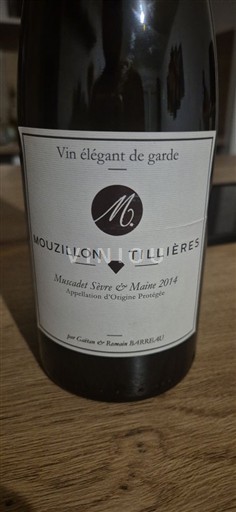 Thung lũng sông Loire Muscadet Sèvre et Maine Mouzillon-Tillières 2014