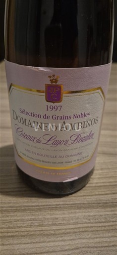 Thung lũng sông Loire Coteaux-du-layon Domaine Ambinos Sélection de Grains Nobles 1997