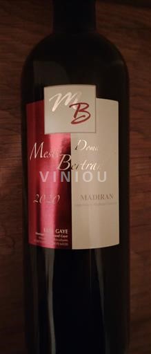 South West Madiran Domaine Mesple Bertrand 2020