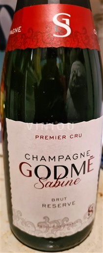 Champagne Godmé Sabine Réserve 1er cru Icke årgångsbetecknad