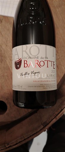 Thung lũng Rhône Lirac Domaine La Barotte Vieilles Vignes 2021