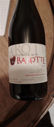 Thung lũng Rhône Lirac Domaine La Barotte 2023