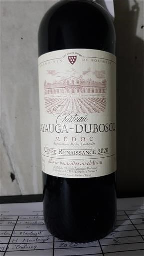 Bordeaux Médoc Layauga Dubosq Cuvée Renaissance Renaissance 2020