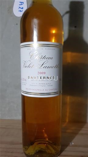 Bordeaux Sauternes Château Violet Lamothe 2009