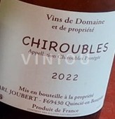 Beaujolais Chiroubles EARL Joubert 2022