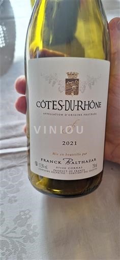 Thung lũng Rhône Côtes-du-rhône Franck Balthazar 2021