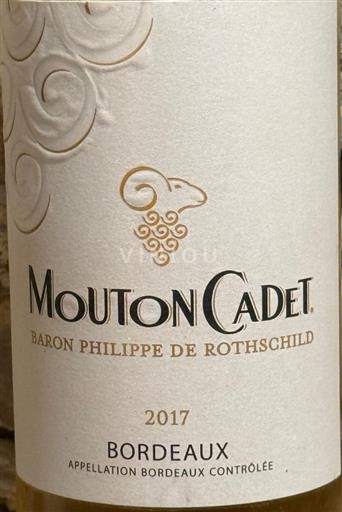 Bordoja Bordeaux e bardhë Baron Philippe de Rothschild Mouton Cadet 2017