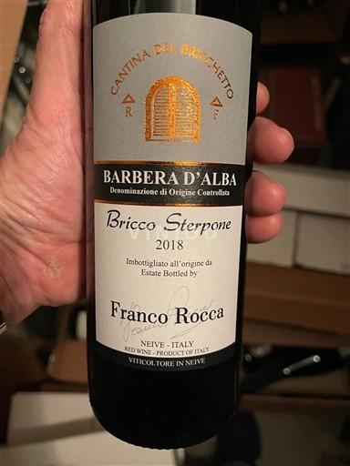 Piemonte Barbera d'Alba Franco Rocca Bricco Sterpone 2018