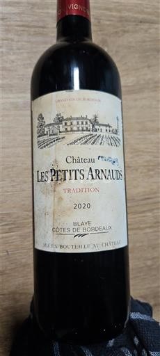 Bordeaux Blaye Côtes de Bordeaux Château Les Petits Arnauds Tradition 2020