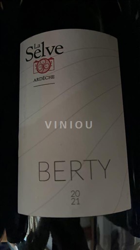 Alpes và các vùng Rhodanien Ardèche La Selve Berty 2021