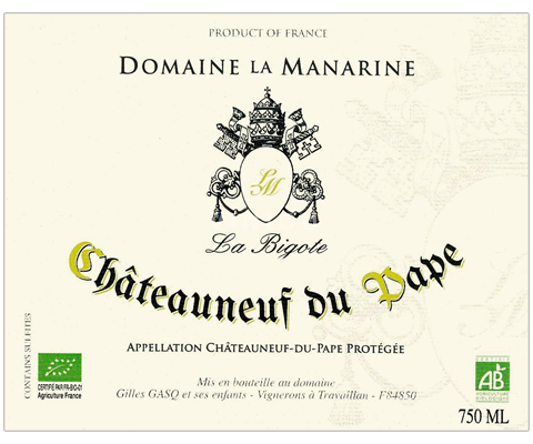 Thung lũng Rhône Châteauneuf-du-pape Domaine La Manarine La Bigote 2024
