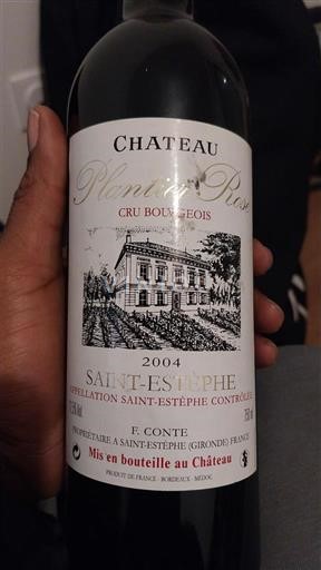 Bordeaux Saint-Estèphe Château Plantier Rose 2004