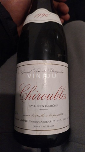 Beaujolais Chiroubles Savoye 1996