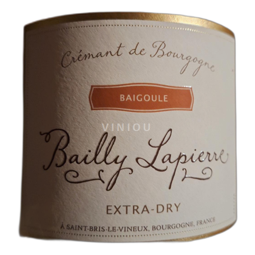 Bourgogne Crémant de Bourgogne Bailly Lapierre Baigoule Ikke årgangsbestemt