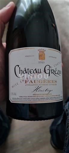 Languedoque Faugères Château Grézan Héritage 2021