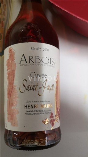 Jura Arbois Henri Maire Saint-Just 2008