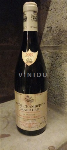 Bourgogne Mazis-chambertin Grand Cru Domaine Michel Guillon 2005