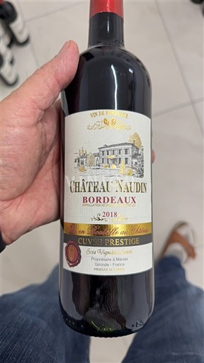 Burdeos Bordeaux Château Naudin Prestige 2018