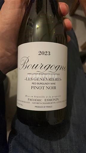 Burgundi Bourgogne Frédéric Esmonin Les Genévrières 2023