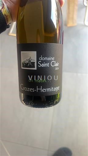 Rhône Valley Crozes-Hermitage Domaine Saint Clair un matin... 2024