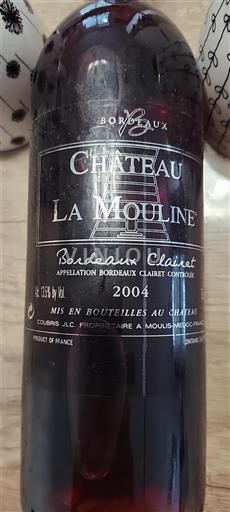 Bordeaux Bordeaux clairet Château La Mouline 2004
