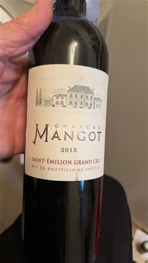 Bordeaux Saint-Émilion Grand Cru Grand Cru Château Mangot 2015