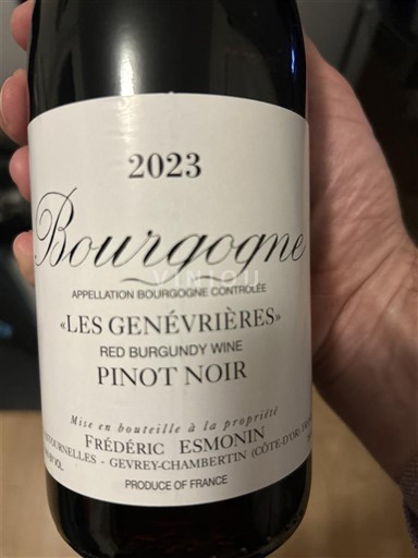 Burgundi Bourgogne Frédéric Esmonin Les Genévrières 2023