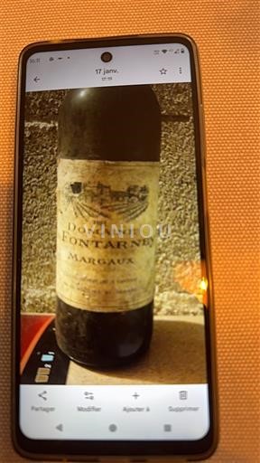 Bordeaux Margaux Domaine Fontarney 1982