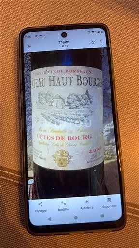 Bordeaux Côtes-de-bourg Château Haut Bourcier 2005