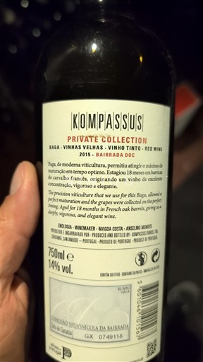 Portogallo Bairrada Kompassus Private Collection 2015