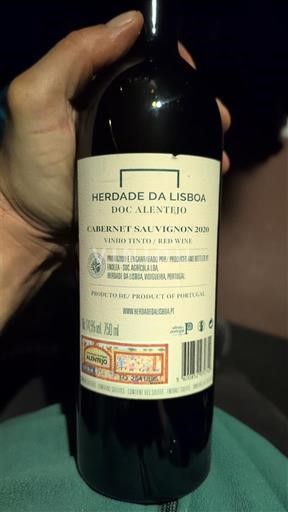 Alentejo Herdade da Lisboa Cabernet Sauvignon 2020