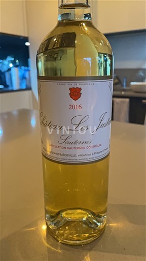 Bordeaux Sauternes Château Les Justices 2016