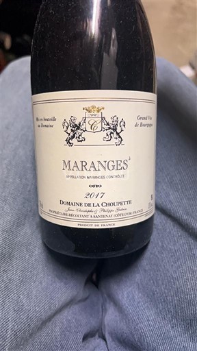 Borgogna Maranges Domaine La Choupette 2017