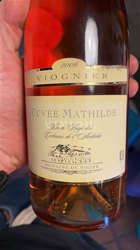 Alpe in reke Rona Ardeški vinogradni grici Domaine Vigier Mathilde 2006