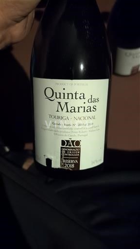 Portugal Dão Quinta das Marias Touriga Nacional Reserva 2018